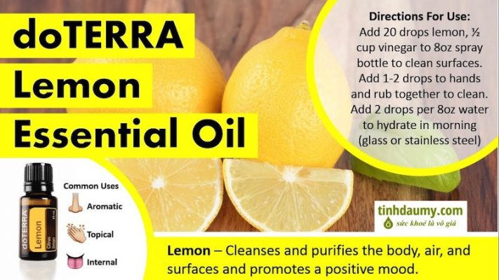 Tinh dầu Chanh doterra Lemon nhiều công dụng và lợi ích - Tinhdaumy.com